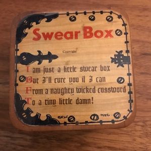 COPY - Vintage “Swear” box